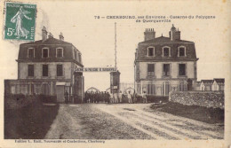 Delcampe - 50 - QUERQUEVILLE - Caserne Du Polygone - Edit. Ratti Cherbourg 1908 - Cherbourg