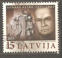 Delcampe - Latvia: Single Used Stamp. Gunars Astra, 1931-1988. 2005. Mi#646 - Autres & Non Classés