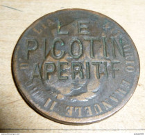 Delcampe - Publicité LE PICOTIN APERITIF Sur Piece Italienne De 10c - Profesionales / De Sociedad