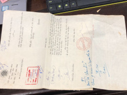 Delcampe - INDOCHINE F M  ARMEES MILITARY The Indochine Envelope Had Real Eggs From The Post Office Sent To The Family. Before 1948 - Documents Historiques