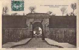 Delcampe - 50 - CHERBOURG , Enceinte Militaire Fortifications - Edit. Ratti Cherbourg 1908 - Cherbourg