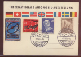 Delcampe - Bund Berlin Auto Ausstellung Sonderkarte Mit Schöner Vignette Und Frankatur - Other & Unclassified