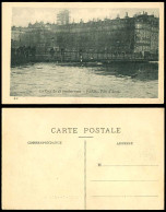 Delcampe - PARIS FLOOD 28 Jan 1910 Old Postcard Pont D'Arcole Bridge & Flooded River Scene - Catastrofi