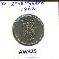 Delcampe - 1 KRONER 1962 DANEMARK DENMARK Pièce #AW325 - Danemark