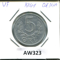 Delcampe - 5 ORE 1941 DENMARK Coin #AW323 - Danemark