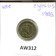 Delcampe - 1 CENT 1993 ZYPERN CYPRUS Münze #AW312 - Chipre