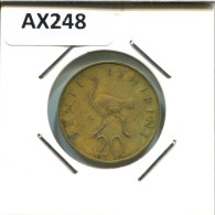 Delcampe - 20 SENTI 1966 TANSANIA TANZANIA Münze #AX248 - Tanzanie