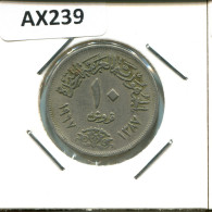 Delcampe - 10 QIRSH 1967 EGIPTO EGYPT Islámico Moneda #AX239 - Egypte