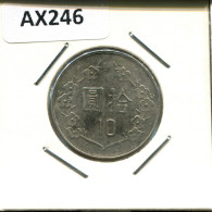 Delcampe - 10 YUAN 1981 TAIWAN Münze #AX246 - Taiwan