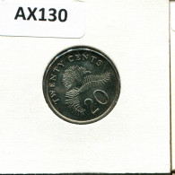Delcampe - 20 CENTS 1986 SINGAPOUR SINGAPORE Pièce #AX130 - Singapour