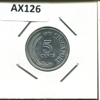 Delcampe - 5 CENTS 1971 SINGAPORE Coin #AX126 - Singapour