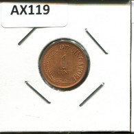 Delcampe - 1 CENT 1977 SINGAPUR SINGAPORE Münze #AX119 - Singapour