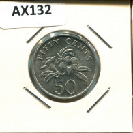 Delcampe - 50 CENTS 1989 SINGAPUR SINGAPORE Moneda #AX132 - Singapour