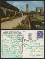 Delcampe - Canada 1955 Postcard OAKES GARDENS Peace Tower Vic Arch - Ohne Zuordnung