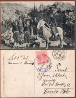 Delcampe - MONTENEGRO, MONTENEGRIN FIELD ARTILLERYF, OFFICER ON HORSE PICTURE POSTCARD 1909 RARE!!!!!!!!!!!!!!!! - Montenegro