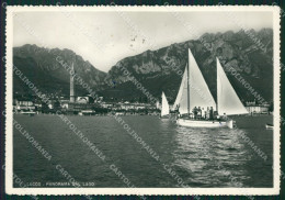 Delcampe - Lecco Città Barche PIEGHINA Foto FG Cartolina ZK4407 - Lecco
