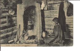 Delcampe - Indian Cabin In The Far North, Schadhaft, Gelaufen 1916 - Indianer
