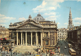 Delcampe - B52524 La Bourse Bruxelles Bus Autobus Car Voiture    Belgium - Autres & Non Classés