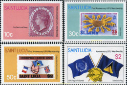 Delcampe - 360664 MNH SANTA LUCIA 1981 V ANIVERSARIO MIEMBRO OE DE LA UPU - St.Lucia (1979-...)