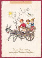 Delcampe - AK: Zum Geburtstag Die Besten Glückwünsche, Gelaufen 19. 7. 1961 (Nr. 6736) - Geburtstag