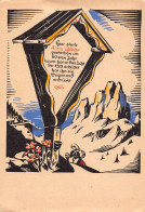 Delcampe - B134 Art Mountain Alois Road Sign Flowers Peasant Deisenhofen Muenchen Postcard - Sonstige & Ohne Zuordnung