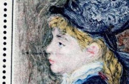 Delcampe - 1570 Auguste Renoir Trait Parasite Au Milieu - Neufs