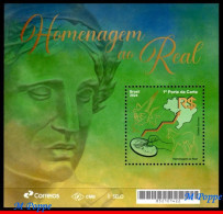 Delcampe - Ref. BR-V2024-06 BRAZIL 2024 TRIBUTE TO REAL, 30 YEARS, MAPS, S/S MNH, MONEY ON STAMPS 1V - Neufs