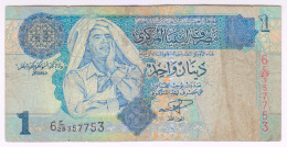 Delcampe - 2004 Libya 1 Pound 357753 RADAR Paper Banknote Money Currency - Libye