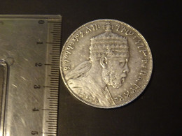 Delcampe - Ethiopie  Grosse Monnaie  Argent - Ethiopie