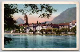 Delcampe - Unterseen Und Aare Carte Postale Postcard - Unterseen
