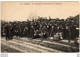 Delcampe - RUEIL. 16e Bataillon D'Artillerie, 4 E Batterie.  Au Dos Chanson Pour Artilleurs Adressée Au Ministère De La Guerre F.M - Rueil Malmaison