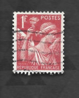 Delcampe - Timbre Oblitéré - Type Iris D'une Valeur De 1 Franc - Yvert Et Tellier N° 433 - Année 1939 - 1939-44 Iris
