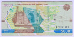 Delcampe - 2021 Uzbekistan 5000 Som 7881580 Paper Banknote Money Currency - Ouzbékistan