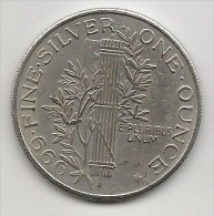 Delcampe - COINS, U.S.A. -  UNITED STATES OF AMERICA - E. PLURIBUS UNUM - LIBERTY - ONE OUNCE - 999 FINE SILVER - 3,7 Cm - Sonstige & Ohne Zuordnung