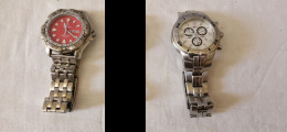 Delcampe - 2 Montres Bracelet Pour Homme (Lotus Et Festina),, Pour Pièces Ne Fonctionnent Plus - Montres Modernes