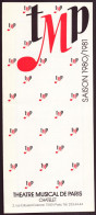 Delcampe - Programme " TMP " Paris, 1980 - Programs