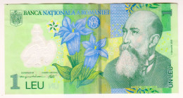 Delcampe - 2018 Romania 1 Leu 2482405 Polymer Banknote Money Currency - Roumanie
