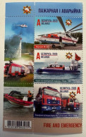 Delcampe - Belarus 2026. Fire And Emergency Rescue Vehicles. Cars. Boats. Aircraft. MNH - Belarus