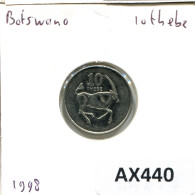 Delcampe - 10 THEBE 1998 BOTSWANA Pièce #AX440 - Botswana