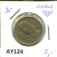 Delcampe - 100 KRONUR 1995 ISLANDIA ICELAND Moneda #AY124 - Islande
