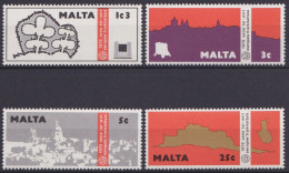 Delcampe - Malte 1975 Y&T 509, 510, 511, 512 Neuf ** - Année Du Patrimoine Architectural - Malta