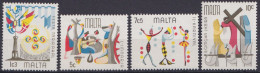 Delcampe - Malte 1976 Y&T 520, 521, 522, 523 Neuf ** - Folklore Maltais - Malta