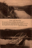 Delcampe - K2256 - Amerika Bei Penig Brücke - Verlag Bürck & Sohn - Penig