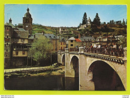 Delcampe - 12 StAINT GENIEZ D'OLT Vers Espalion N°1001 Pont Sur Le Lot Concours De Pêche ? VOIR ZOOM PUB Ricard Antar Castrol - Espalion