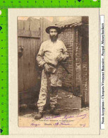 Delcampe - CPA  DENAIN   70 Le Poete Mineur Mousseron En Tenue De Travail " La Courée En Arriere Plan " & Cote 236 / 6119 - Denain