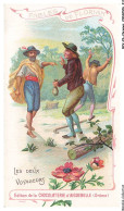 Delcampe - BCVP6-0506-CHROMOS - CHOCOLAT D'AIGUEBELLE - LES DEUX VOYAGEURS - Aiguebelle