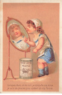 Delcampe - MIKIO-0674 CHROMO LAIT FARINE NESTLE VEVEY SUISSE FILLETTE ET MIROIR - Nestlé