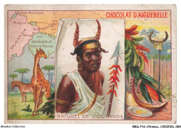 Delcampe - BBQP16-1318-CHROMOS - Chocolat D'aiguebelle - Naturel De L'ouganda - Aiguebelle