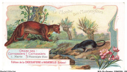 Delcampe - BCVP6-0500-CHROMOS - CHOCOLAT D'AIGUEBELLE - MARTE - MUSARAIGNE D'EAU - Aiguebelle