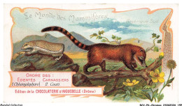 Delcampe - BCVP6-0478-CHROMOS - CHOCOLAT D'AIGUEBELLE - CHLAMYDOPHORE - COATI - Aiguebelle